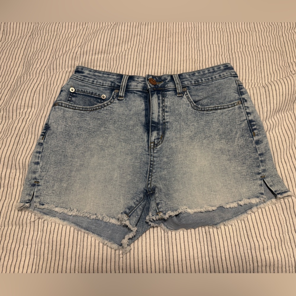 No Boundaries Light Blue Jean Shorts (Juniors)